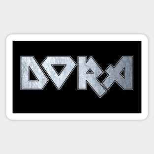 Heavy metal Dora Sticker